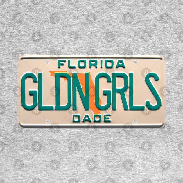 Golden Girls Miami Dade License Plate by RetroZest